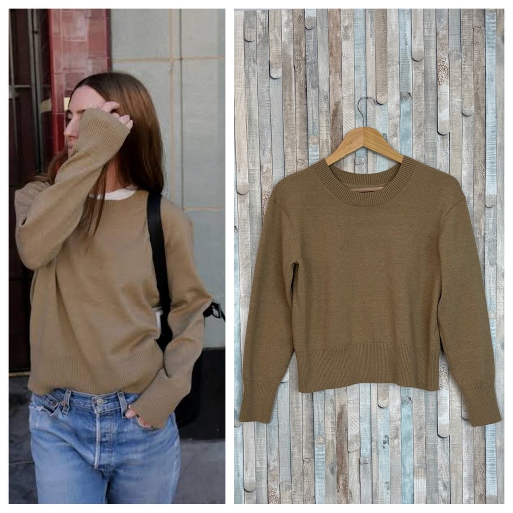 Lake Pajamas S Vesper Crew Neck Sweater Pullover Top Slouchy Soft Knit Lounge